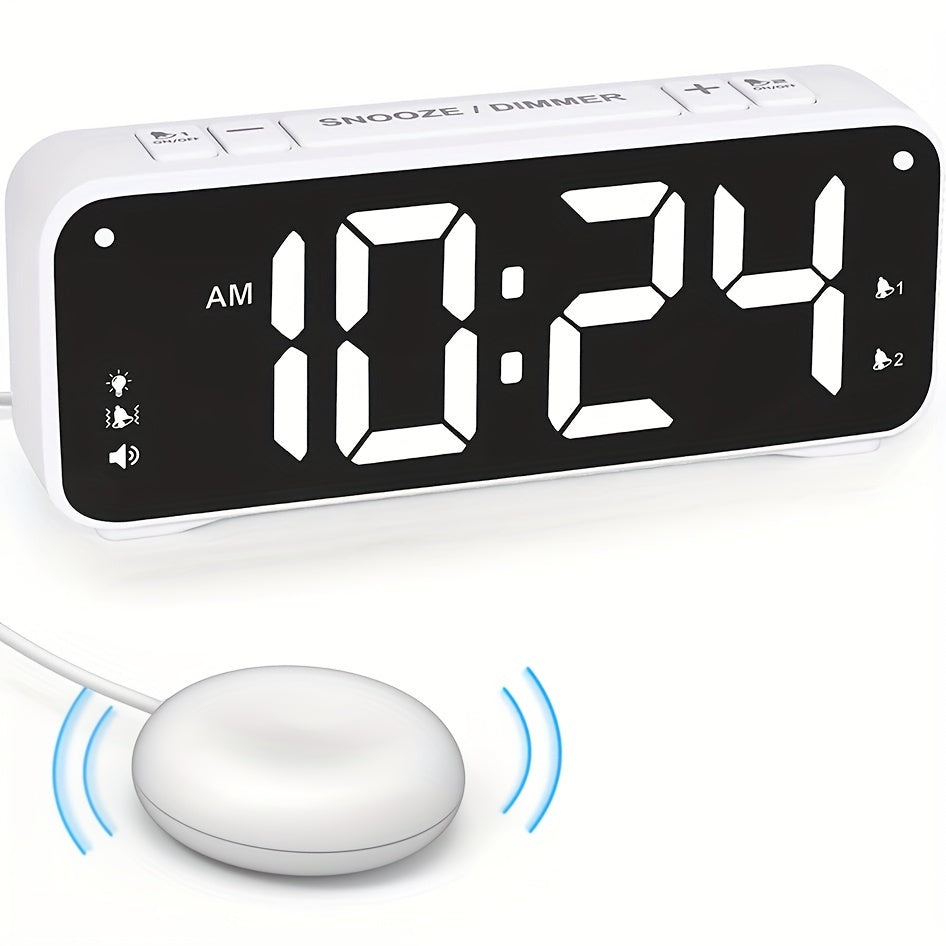 LoudClock - Réveil Vibrant Premium avec Écran LED