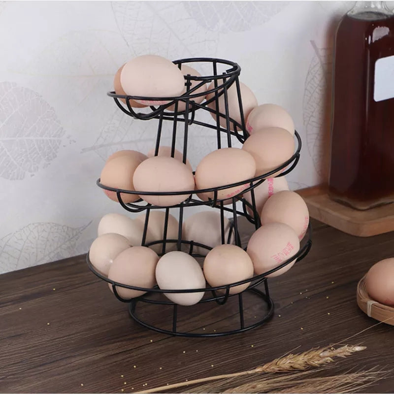 24Pcs Support à œufs en spirale