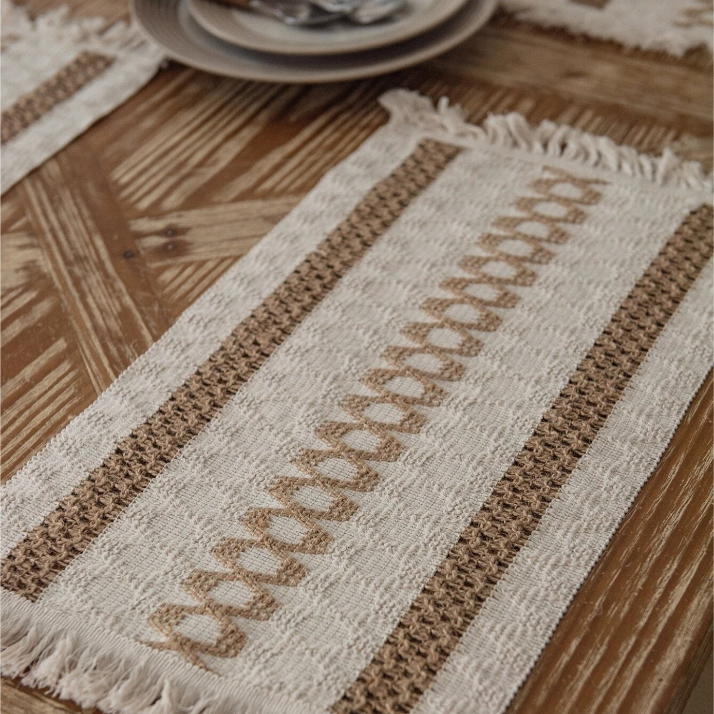 Sets de sous-verres en corde de chanvre - Ensemble de 4