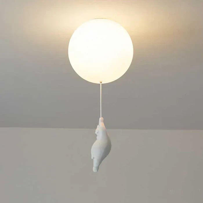 Lampe de plafond pour enfants avec ours et ballon - CloudBear