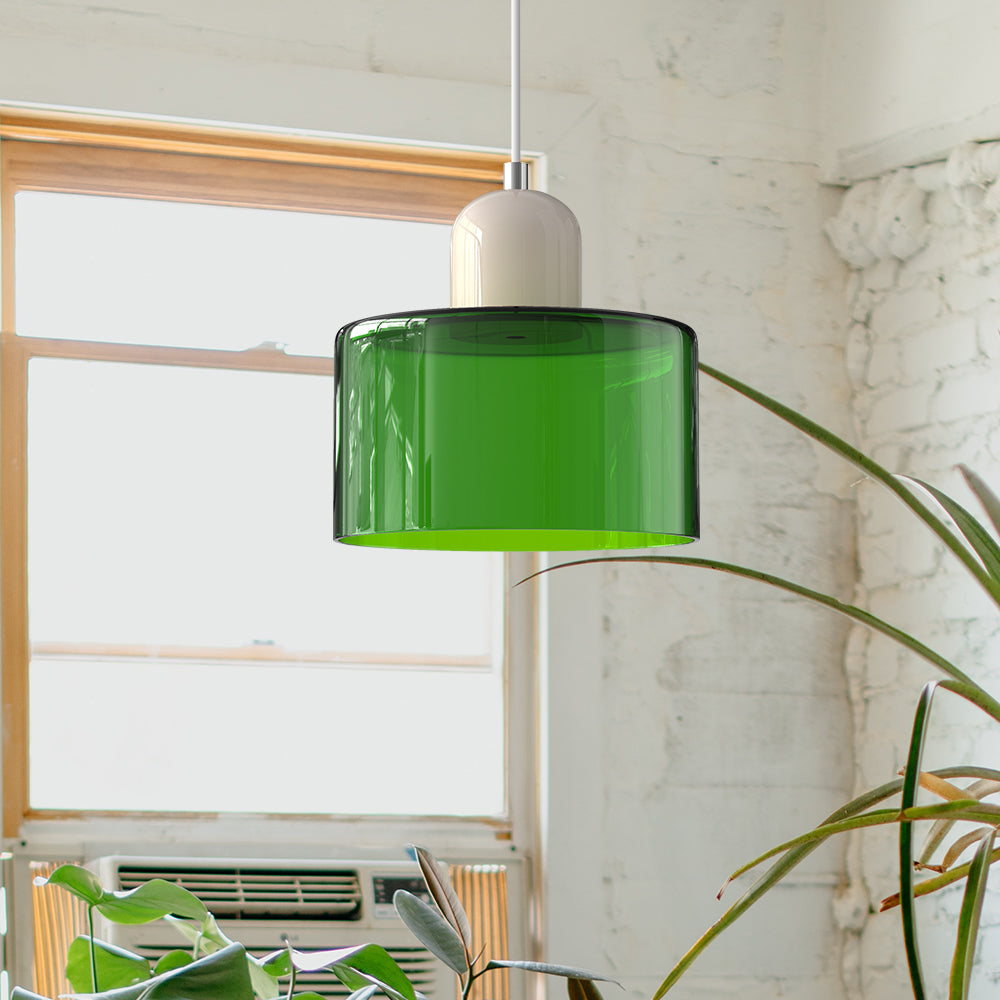 Floroux Glass Suspension | Creative Bauhaus Design | Colorful Accents | Atmospheric Lighting for Dining Room & Living Room