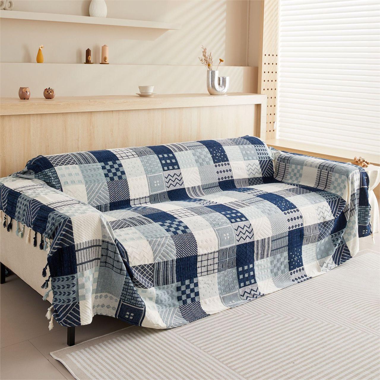 Couverture de canapé/couverture de style tribal aux couleurs vibrantes