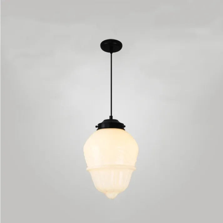 Suspension géométrique Floroux en verre mat