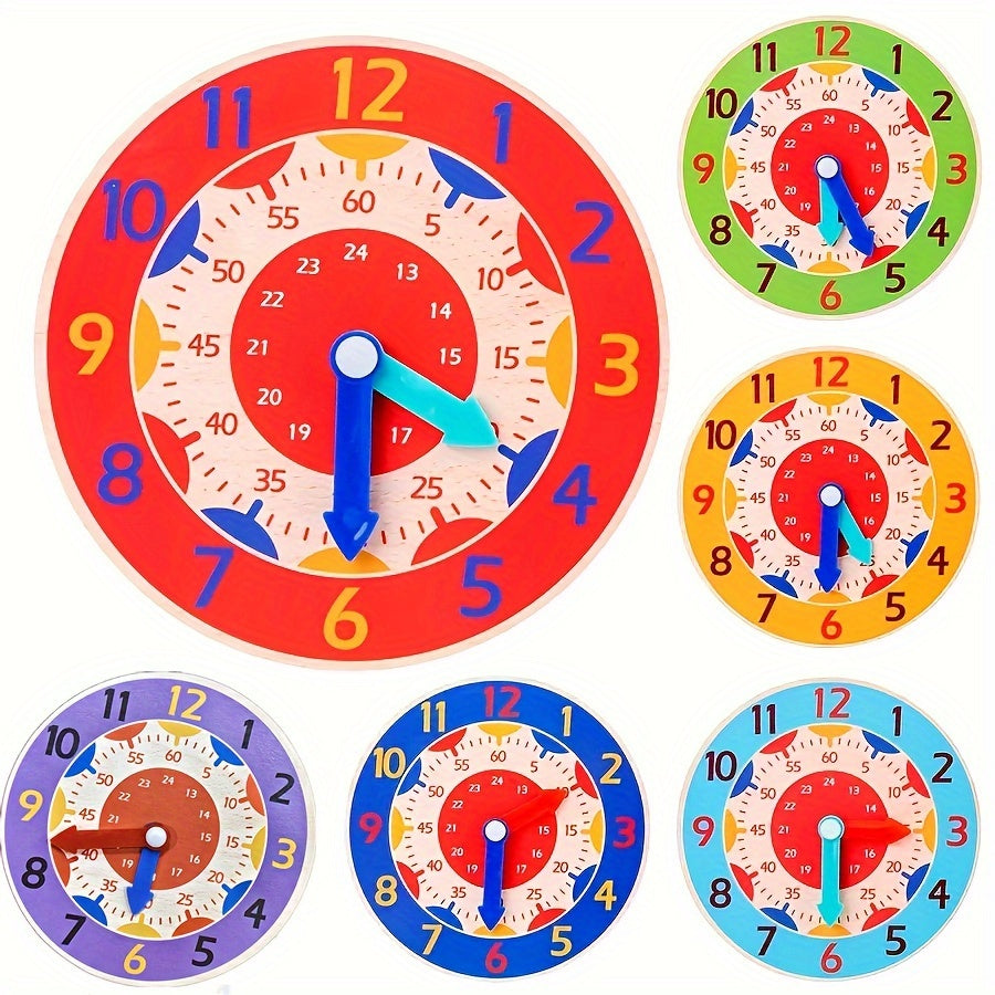 Floroux pour enfants - horloge d'apprentissage pour apprendre l'heure, parfaite en tant que cadeau de Noël et d'Halloween