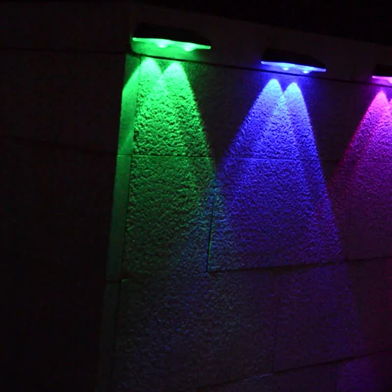 SolarShine Applique Murale - Éclairage Solaire LED Coloré pour l'Extérieur