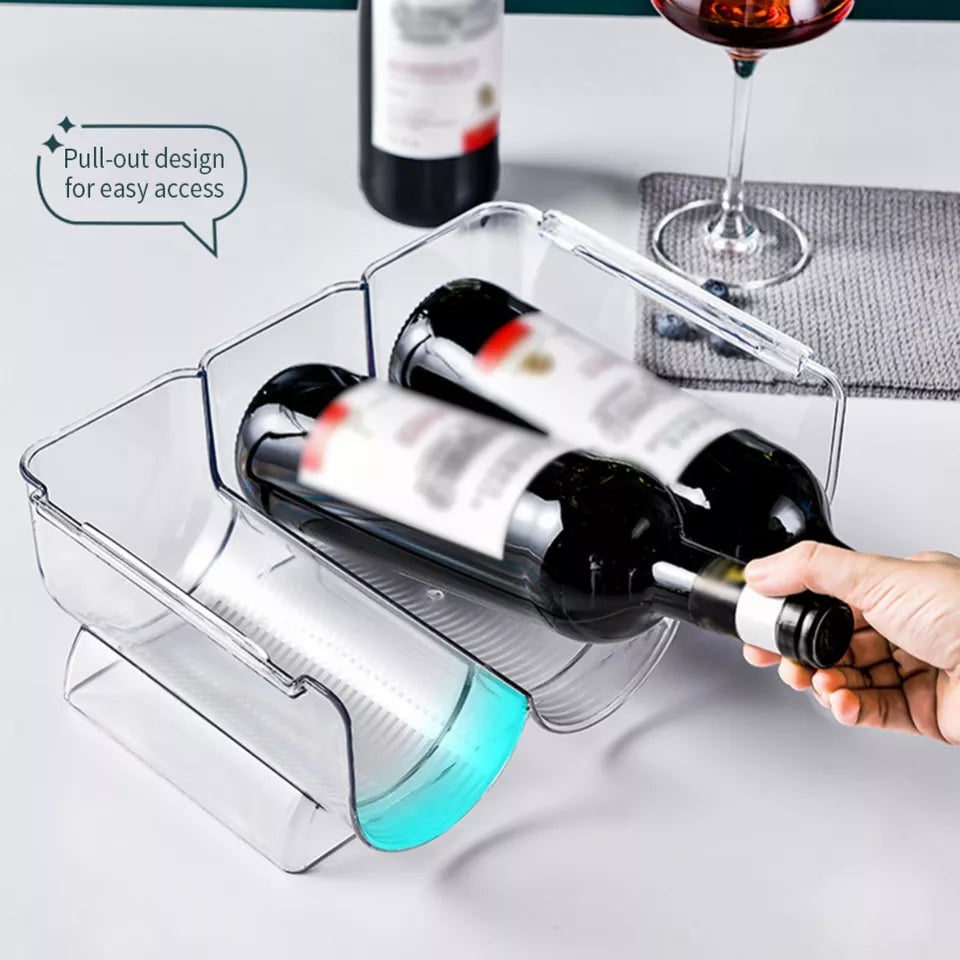 Triple Étagère à Bouteilles de Vin Empilable