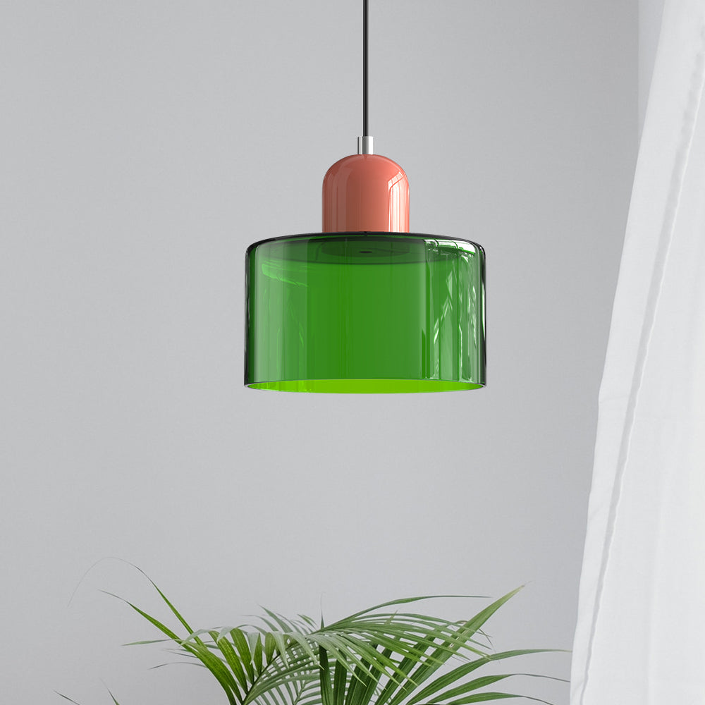 Floroux Glass Suspension | Creative Bauhaus Design | Colorful Accents | Atmospheric Lighting for Dining Room & Living Room