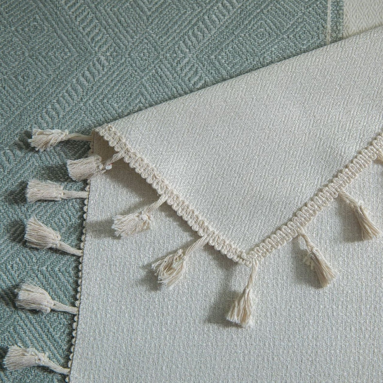 Napperon en jacquard géométrique carré