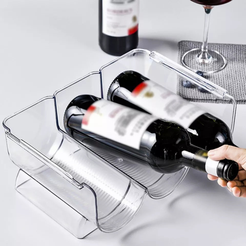 Triple Étagère à Bouteilles de Vin Empilable