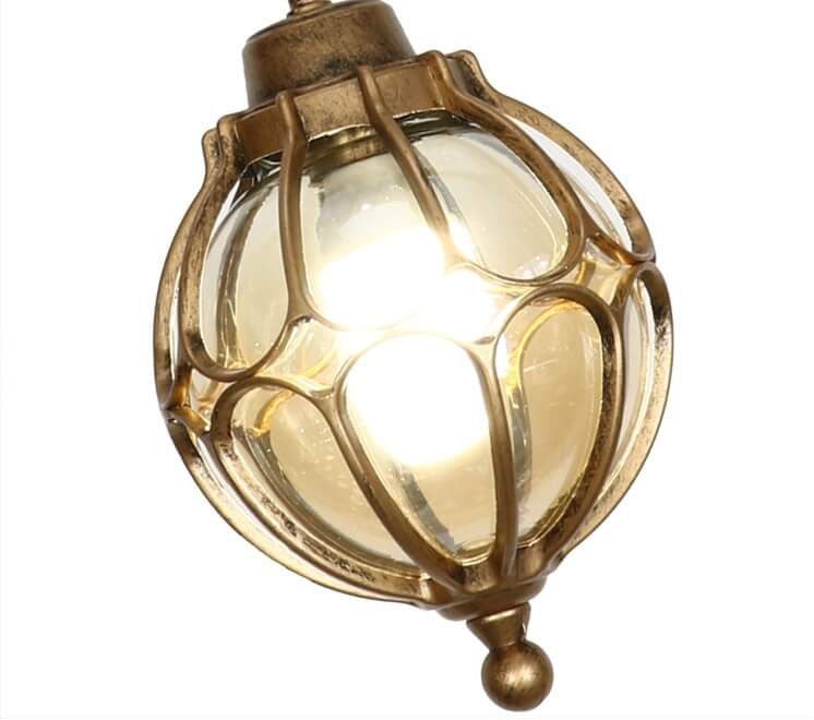 Floroux Retro Outdoor LED Suspension Luminaire | Étanche | Design en forme de boule | Jardin & Extérieur