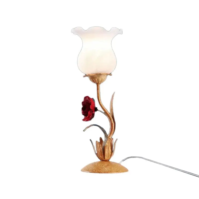 FleurieLuxe - Lampe de Table avec Design Floral pour Commode