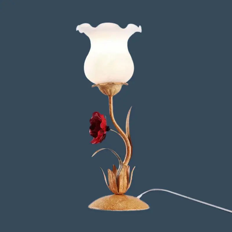 FleurieLuxe - Lampe de Table avec Design Floral pour Commode
