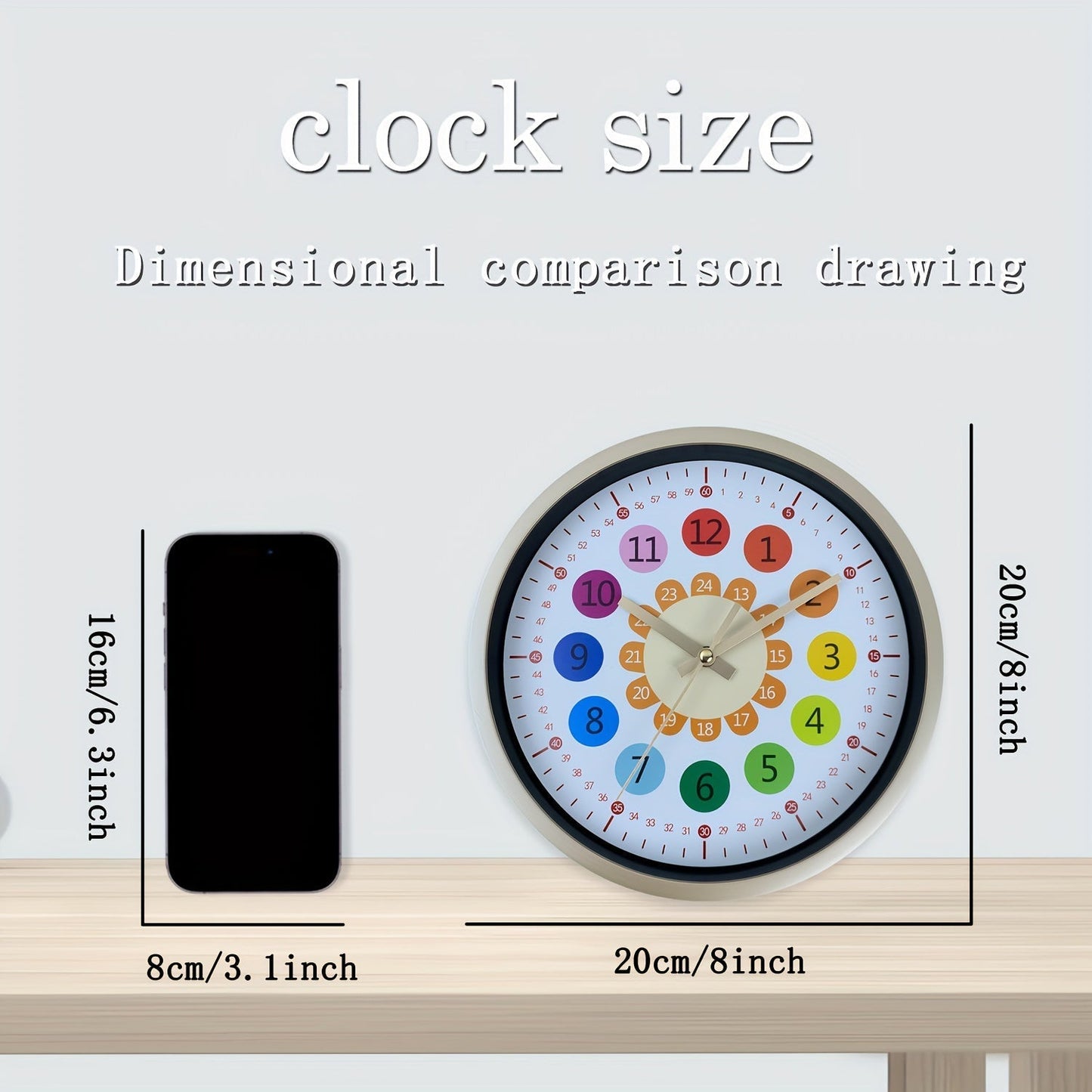Horloge murale Floroux - Design tournesol, horloge silencieuse