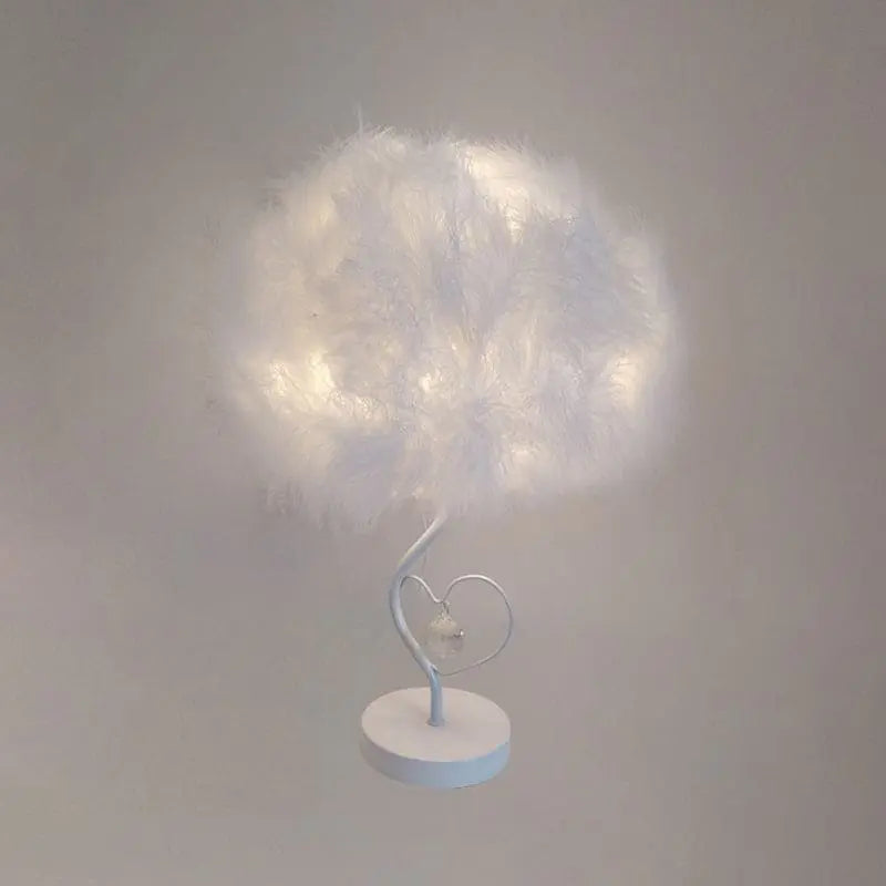 EvoNuage - Lampe de Table Plume Scandinave