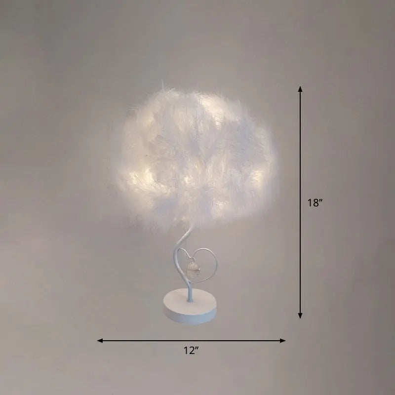 EvoNuage - Lampe de Table Plume Scandinave