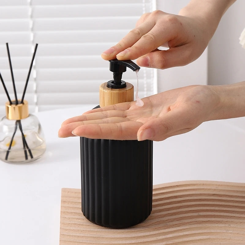 Bouteille de lotion en verre savon