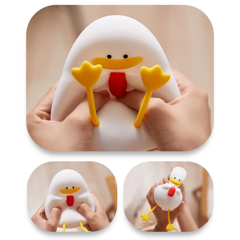 Lampe de nuit LED en silicone Duck