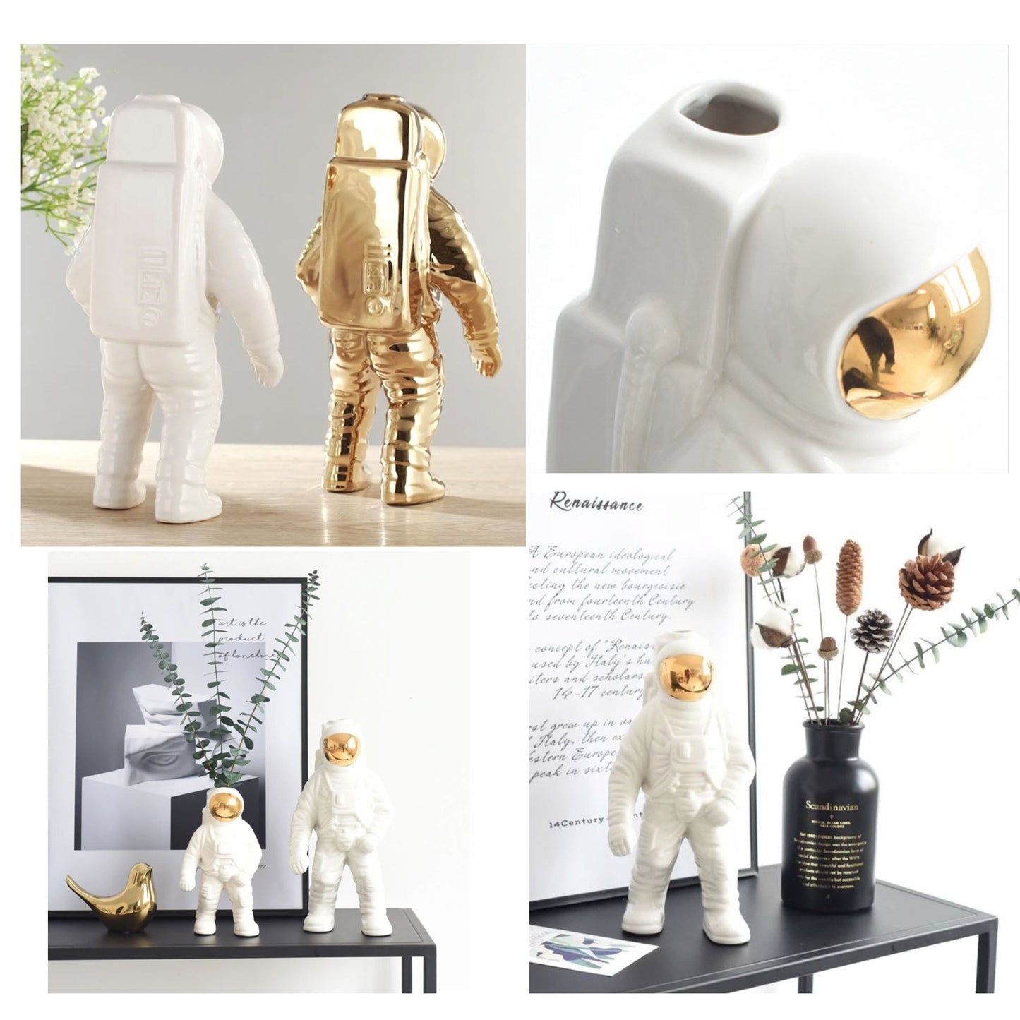 Vase Astronaute Spaceman - 3 Couleurs