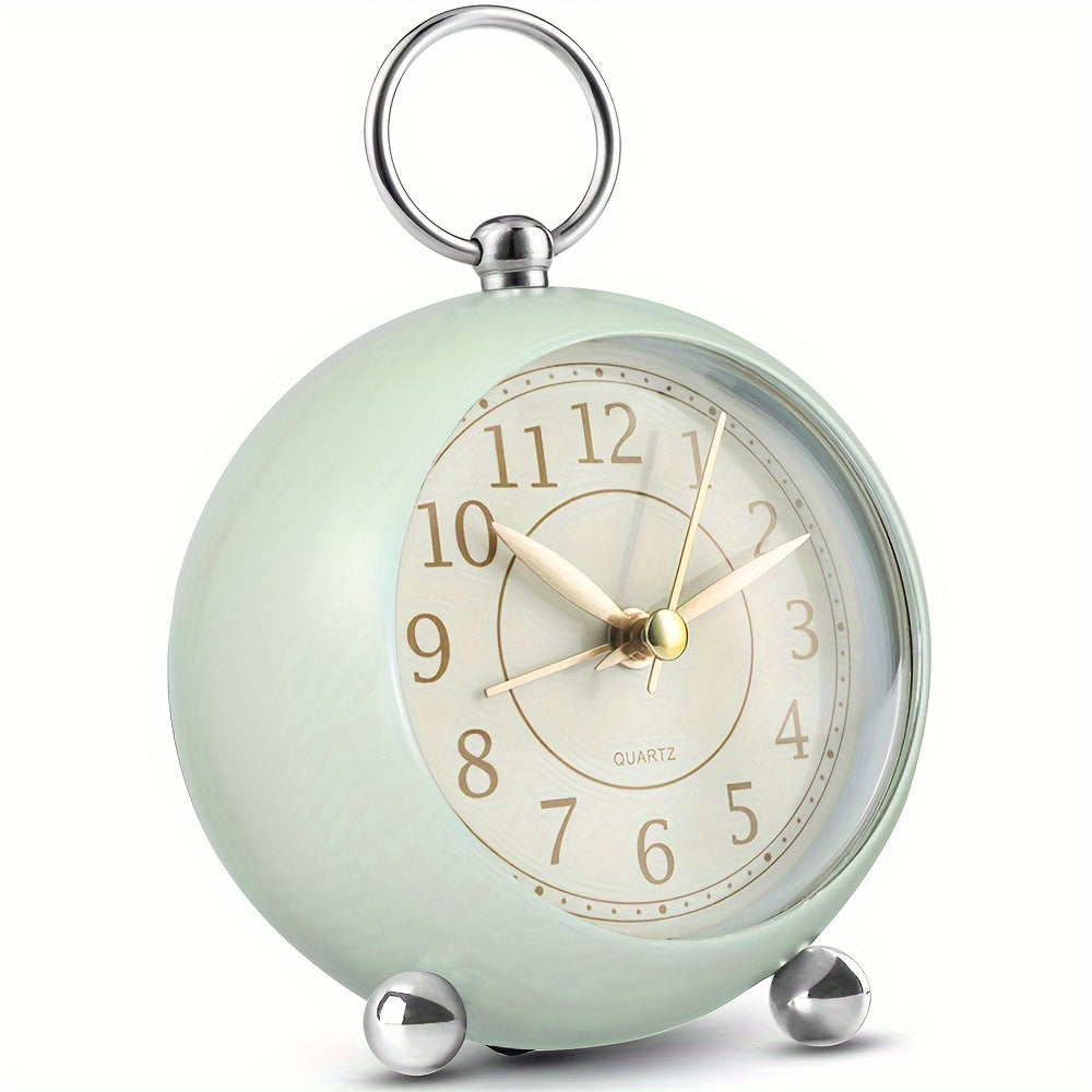 RetroTime Horloge - Réveil silencieux élégant avec éclairage nocturne