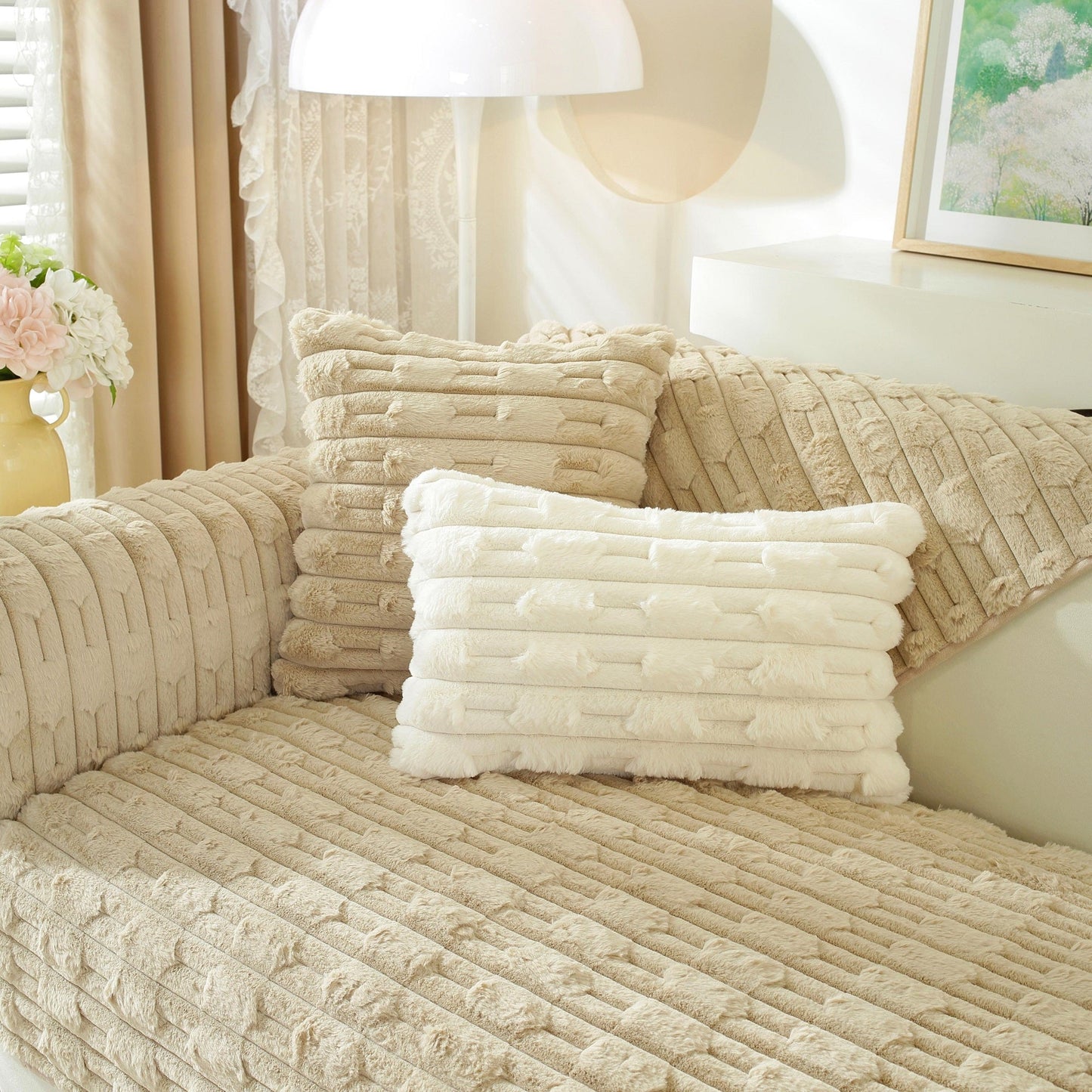 Tapis sofa en peluche moelleux Rabbit