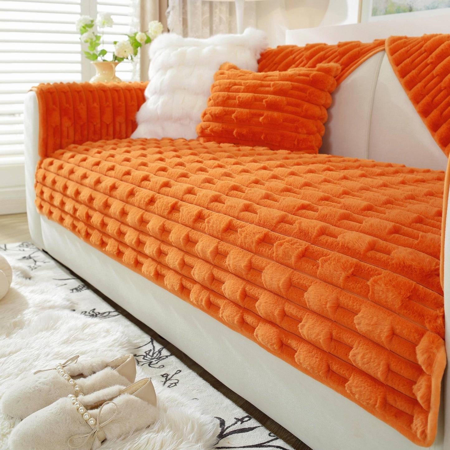 Tapis sofa en peluche moelleux Rabbit