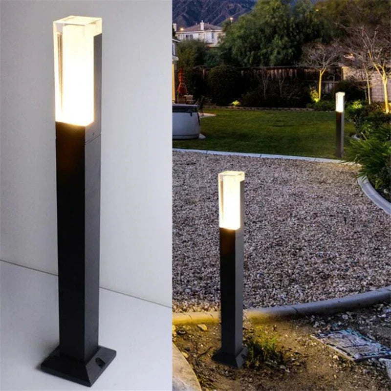 Floroux - Lampe de jardin moderne en aluminium