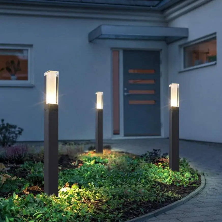 Floroux - Lampe de jardin moderne en aluminium