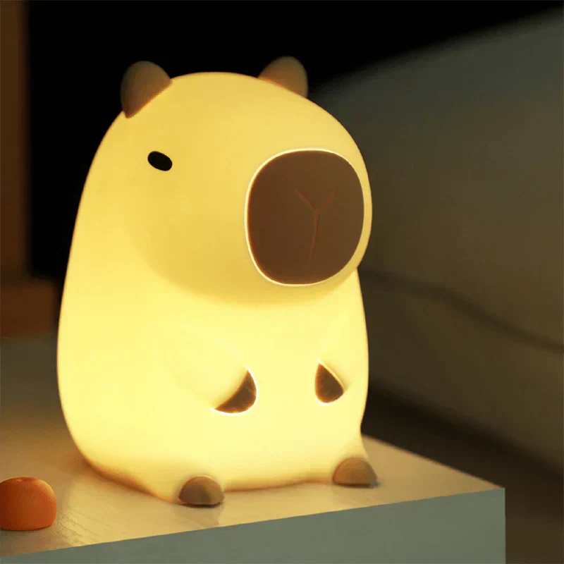 Floroux 2024 Capybara Silicone Bedside Lamp | Soft and Child Friendly | Perfect Gift for Kids and Girls