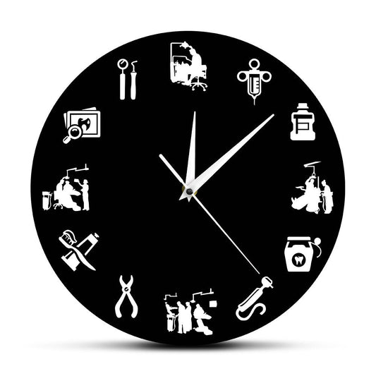 Horloge Murale Floroux-Design - Horloge Élégante pour Pratiques Dentaires