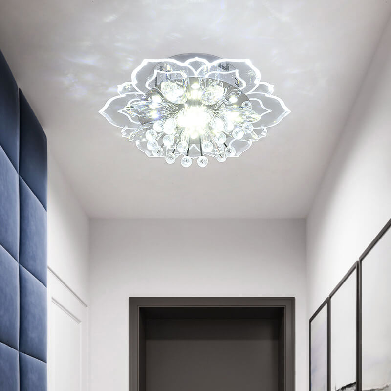 Floroux LED Crystal Ceiling Light | Flower Shape | Modern Design | Energy Saving | Decorative Lighting