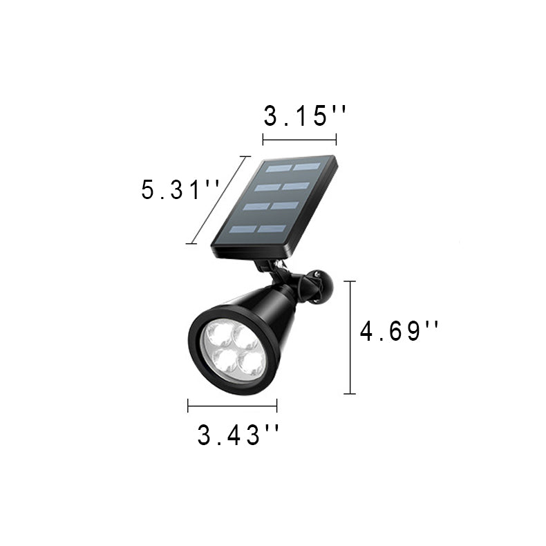Floroux Solar LED Projecteur de jardin | Étanche | Solaire | Lumière chaude & froide