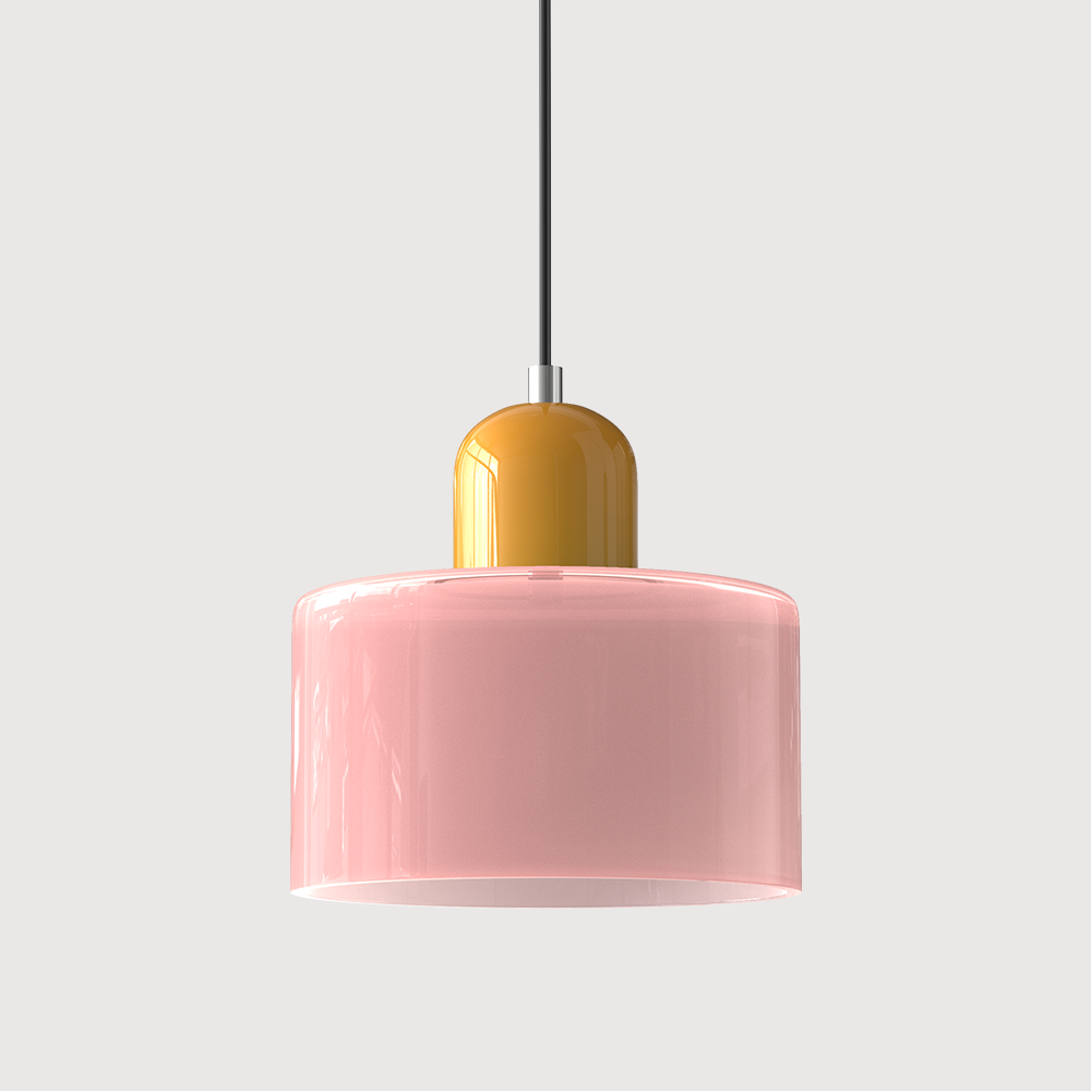 Floroux Glass Suspension | Creative Bauhaus Design | Colorful Accents | Atmospheric Lighting for Dining Room & Living Room