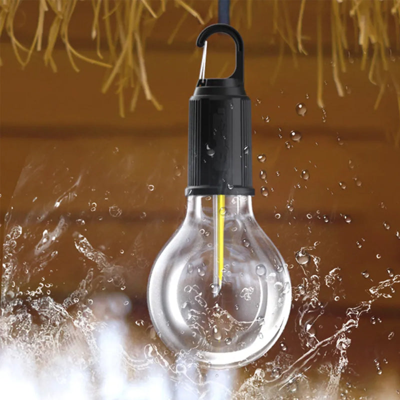 Floroux Outdoor Hanging Lamp | Type-C Charging Function | Retro Bulb | Camping Lighting 2023