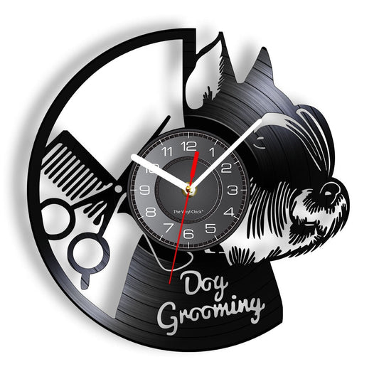 Horloge murale en vinyle Floroux Salon