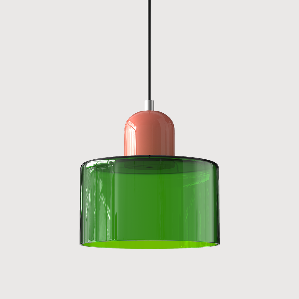 Floroux Glass Suspension | Creative Bauhaus Design | Colorful Accents | Atmospheric Lighting for Dining Room & Living Room
