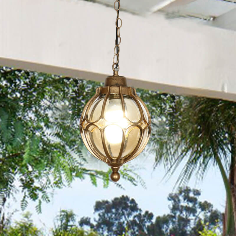 Floroux Retro Outdoor LED Suspension Luminaire | Étanche | Design en forme de boule | Jardin & Extérieur