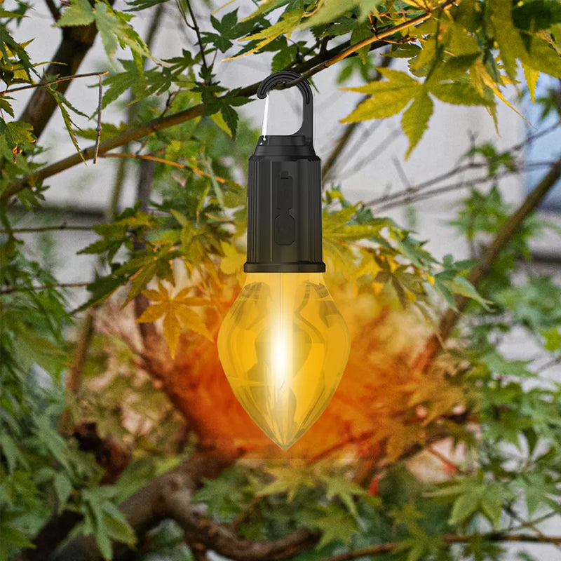 Floroux Outdoor Hanging Lamp | Type-C Charging Function | Retro Bulb | Camping Lighting 2023