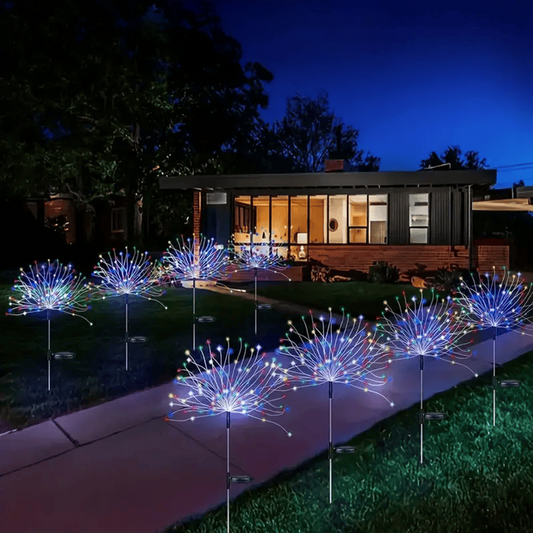 Feu d'artifice lumineux | 60 LEDs pour une décoration de jardin magique