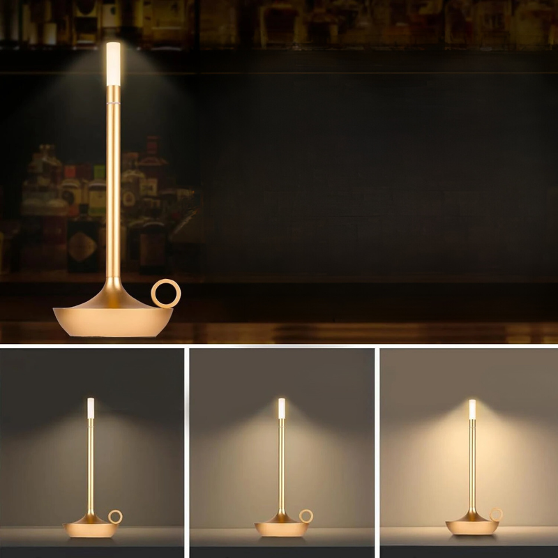 Floroux - Lampe de table LED rechargeable à contrôle tactile pour des nuits agréables