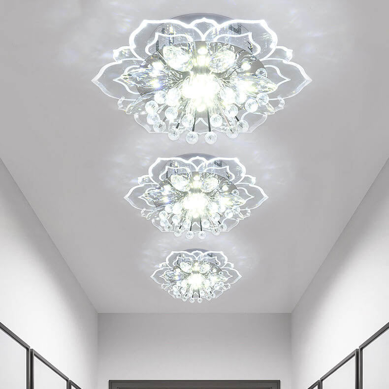Floroux LED Crystal Ceiling Light | Flower Shape | Modern Design | Energy Saving | Decorative Lighting
