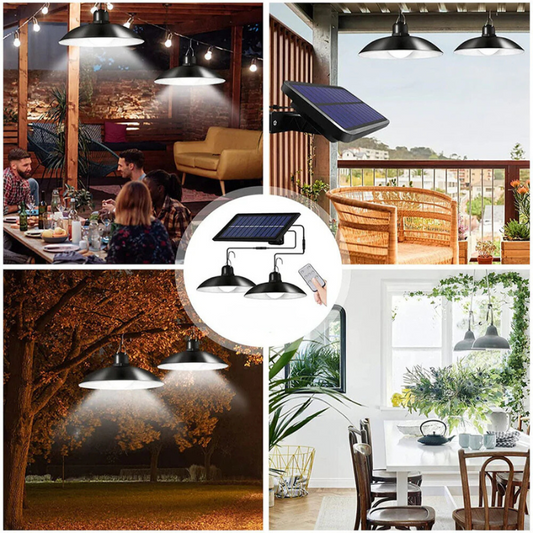 LumiFlex – Lampe Suspendue Solaire pour Jardin et Intérieur