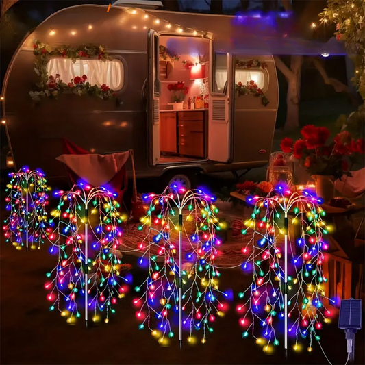 IllumiNuit Éclairage de jardin - Éclairage de jardin multicolore festif pour des nuits magiques