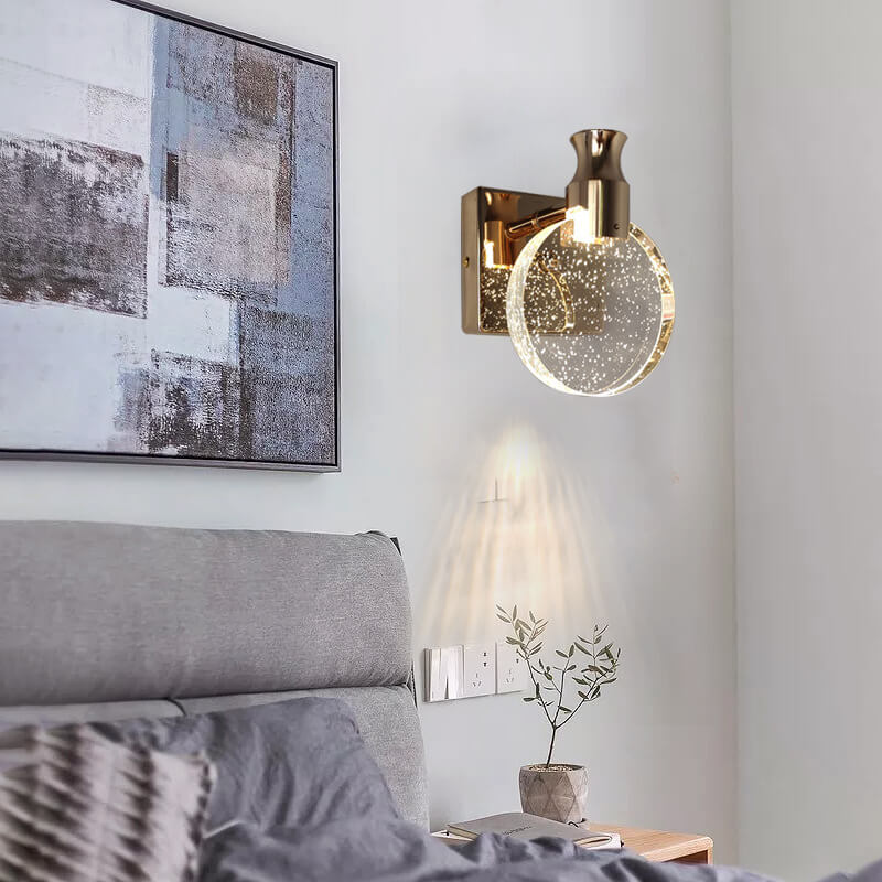 Floroux – LED Wall Light Crystal Nordic | Modern Design | Warm & White Light | Bubble Effect