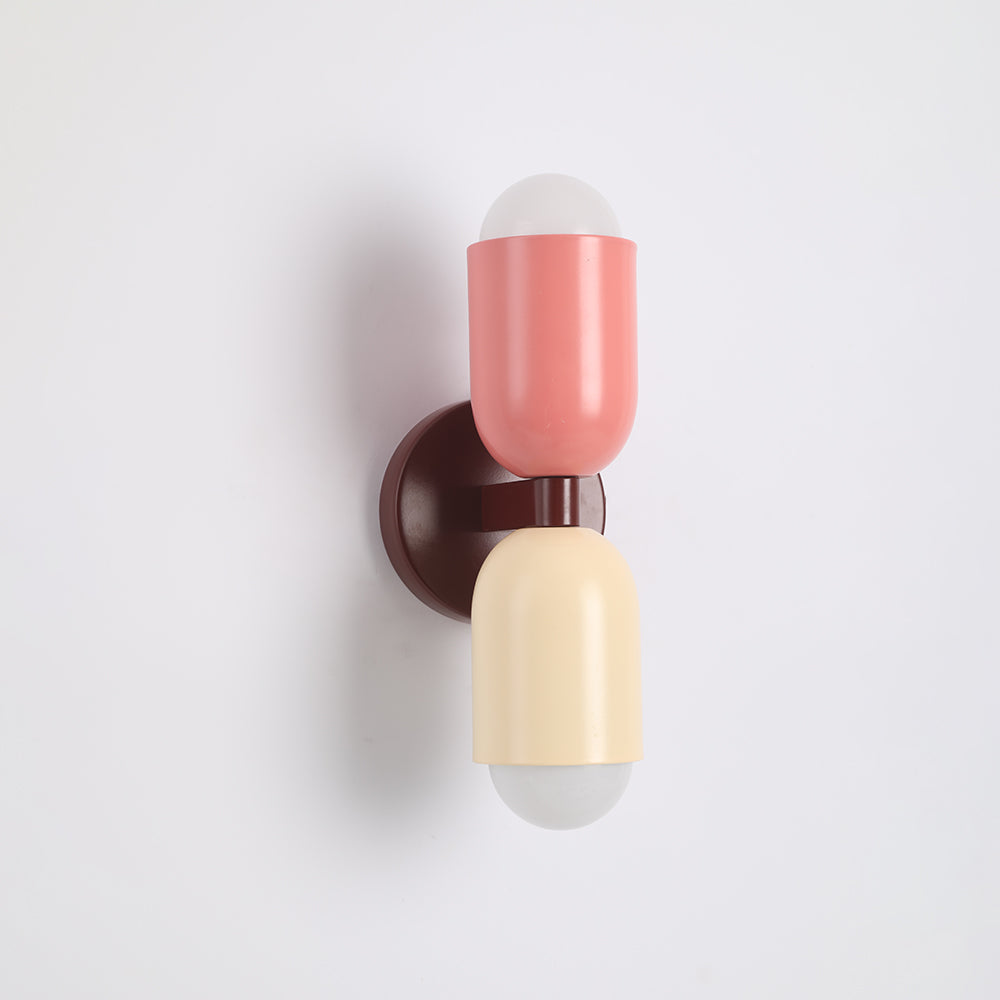 Applique Murale LED Morandi Moderne 2-flamme Noire Intérieur/Couloir Métal