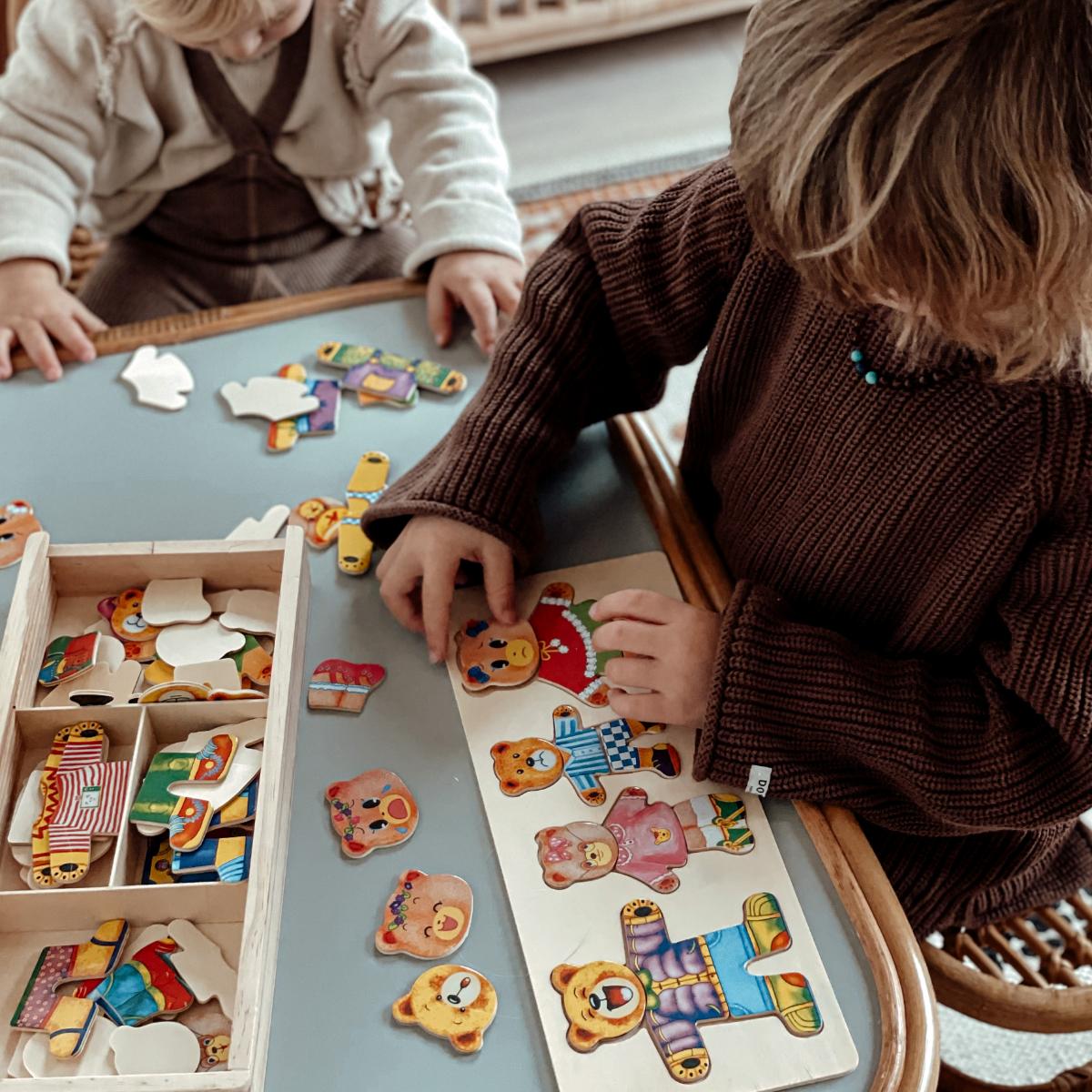 DressUpBear - Puzzle en bois créative pour enfants