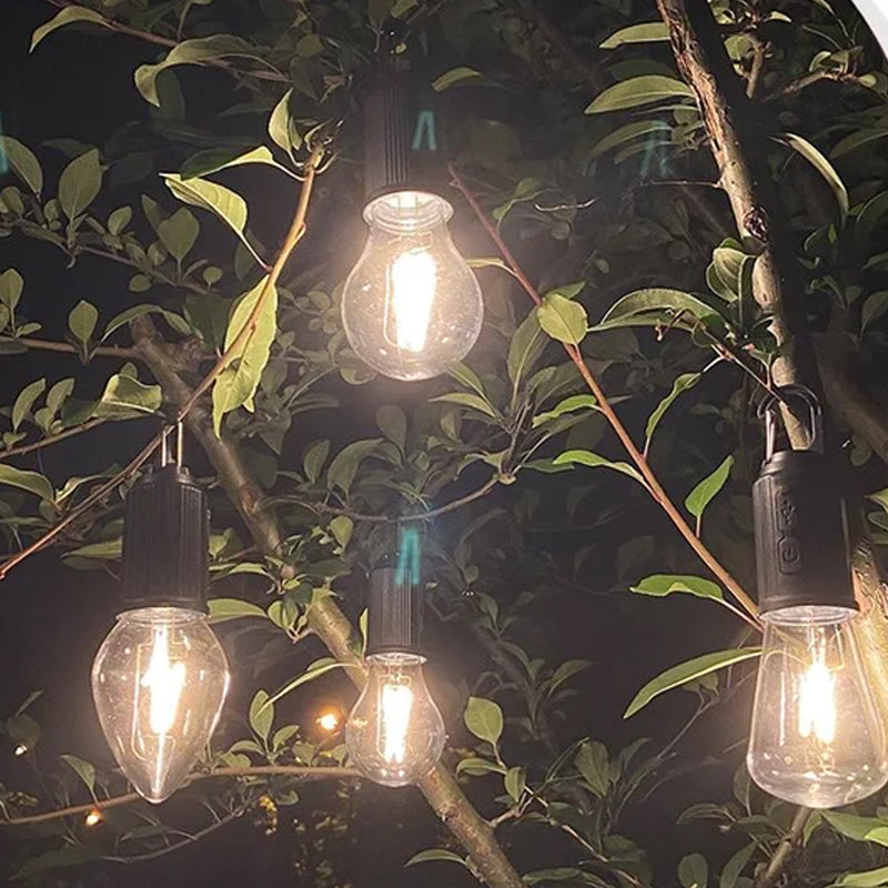 Floroux Outdoor Hanging Lamp | Type-C Charging Function | Retro Bulb | Camping Lighting 2023