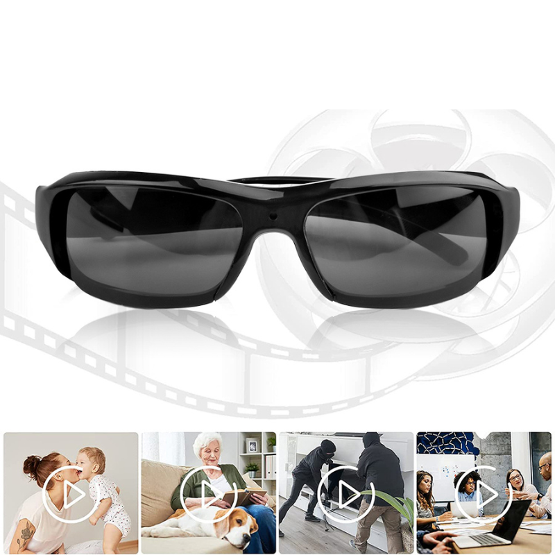 AdventureVision Lunettes de soleil - Caméra sportive 1080P élégante