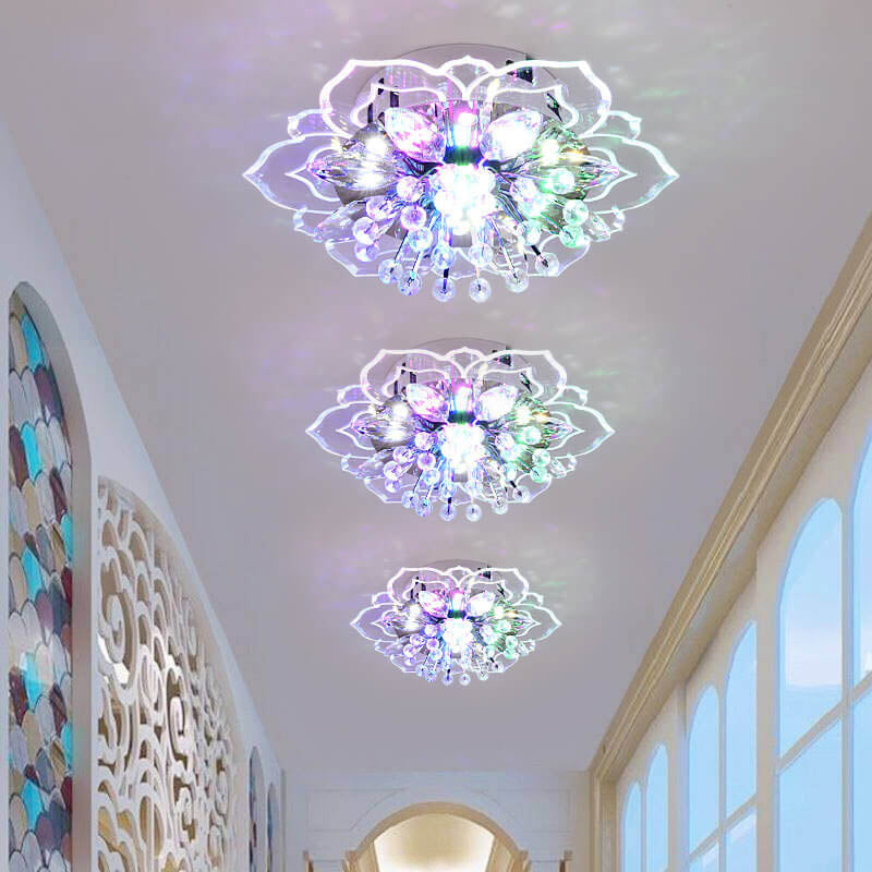 Floroux LED Crystal Ceiling Light | Flower Shape | Modern Design | Energy Saving | Decorative Lighting