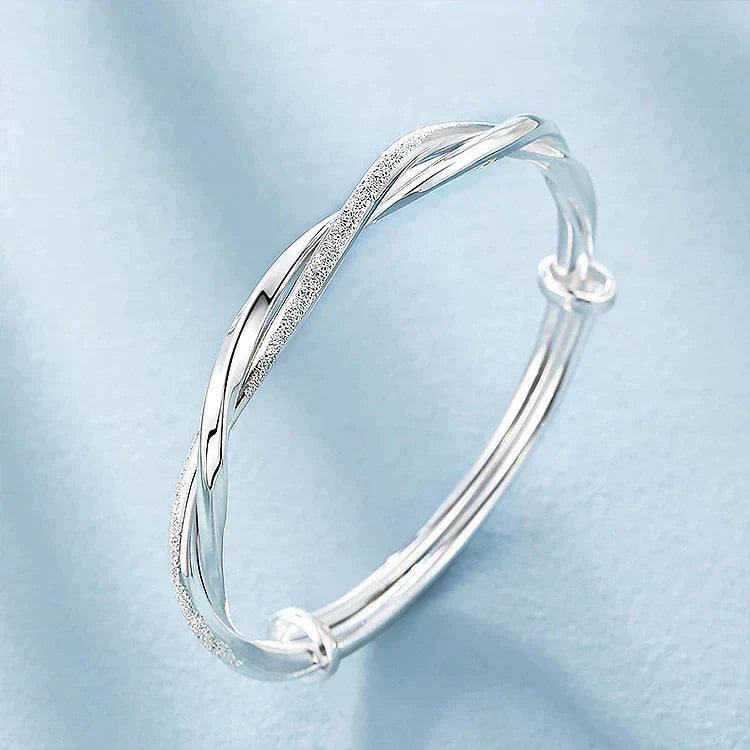Bracelet en Argent Tordu Élégante