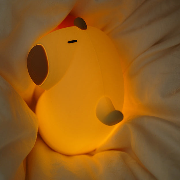Lampe de nuit LED Capybara en silicone souple et amusante - Cadeau parfait pour les enfants et les filles
